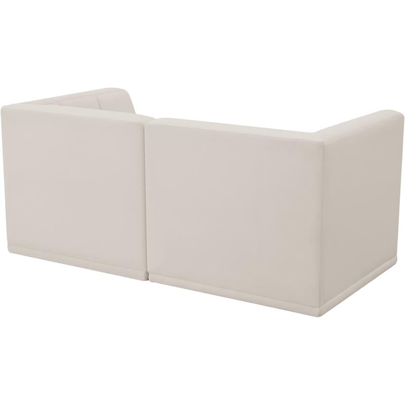 Meridian Furniture Relax Cream Velvet Modular Sofa