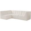 Meridian Furniture Relax Cream Velvet Modular Sectional