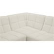 Meridian Furniture Relax Cream Velvet Modular Sectional