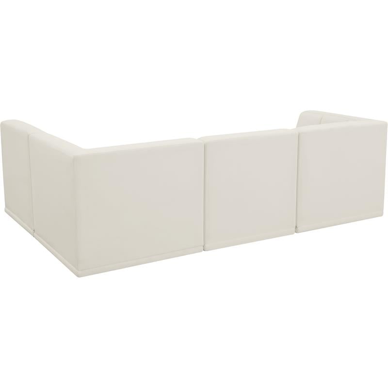 Meridian Furniture Relax Cream Velvet Modular Sectional