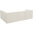 Meridian Furniture Relax Cream Velvet Modular Sectional