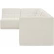 Meridian Furniture Relax Cream Velvet Modular Sectional