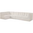 Meridian Furniture Relax Cream Velvet Modular Sectional