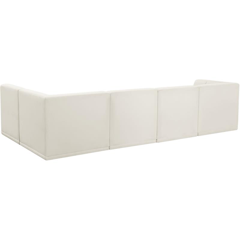 Meridian Furniture Relax Cream Velvet Modular Sectional