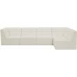 Meridian Furniture Relax Cream Velvet Modular Sectional
