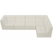Meridian Furniture Relax Cream Velvet Modular Sectional