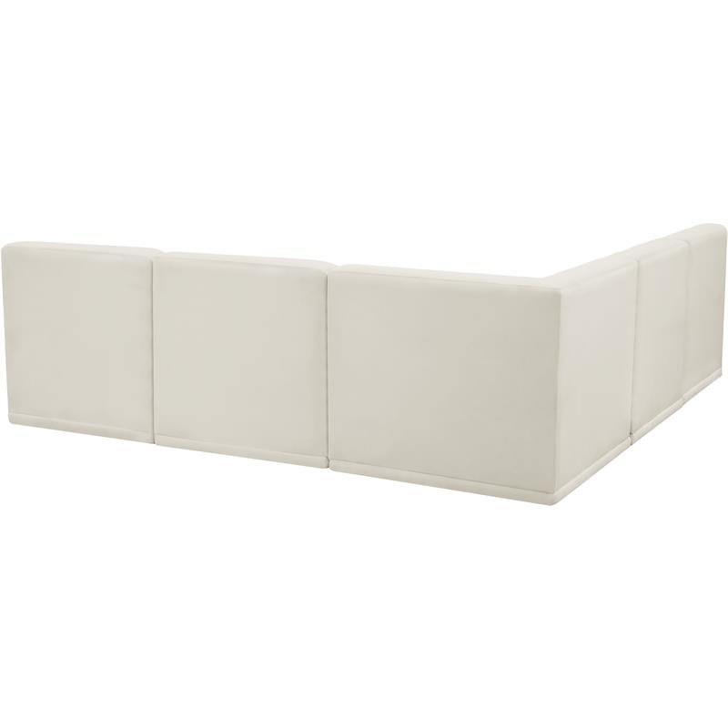 Meridian Furniture Relax Cream Velvet Modular Sectional
