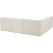 Meridian Furniture Relax Cream Velvet Modular Sectional