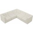 Meridian Furniture Relax Cream Velvet Modular Sectional