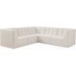 Meridian Furniture Relax Cream Velvet Modular Sectional