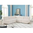 Meridian Furniture Relax Cream Velvet Modular Sectional