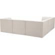 Meridian Furniture Relax Cream Velvet Modular Sectional