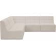 Meridian Furniture Relax Cream Velvet Modular Sectional