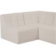 Meridian Furniture Relax Cream Velvet Modular Sectional