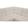 Meridian Furniture Relax Cream Velvet Modular Sectional