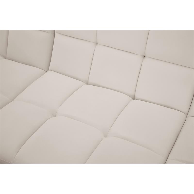 Meridian Furniture Relax Cream Velvet Modular Sectional