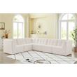 Meridian Furniture Relax Cream Velvet Modular Sectional