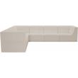 Meridian Furniture Relax Cream Velvet Modular Sectional