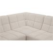 Meridian Furniture Relax Cream Velvet Modular Sectional