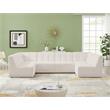 Meridian Furniture Relax Cream Velvet Modular Sectional