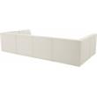 Meridian Furniture Relax Cream Velvet Modular Sectional