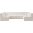 Meridian Furniture Relax Cream Velvet Modular Sectional