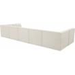 Meridian Furniture Relax Cream Velvet Modular Sectional