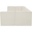 Meridian Furniture Relax Cream Velvet Modular Sectional
