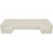 Meridian Furniture Relax Cream Velvet Modular Sectional