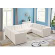 Meridian Furniture Relax Cream Velvet Modular Sectional