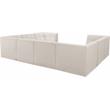 Meridian Furniture Relax Cream Velvet Modular Sectional