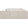 Meridian Furniture Relax Cream Velvet Modular Sectional