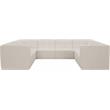 Meridian Furniture Relax Cream Velvet Modular Sectional