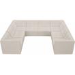 Meridian Furniture Relax Cream Velvet Modular Sectional