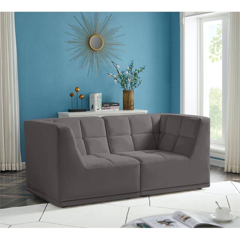 Meridian Furniture Relax Velvet Modular 68 Meridian Furniture Relax Velvet Modular 68