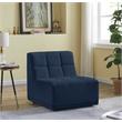 Meridian Furniture Relax Navy Velvet Armless Chair