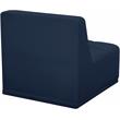 Meridian Furniture Relax Navy Velvet Armless Chair