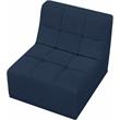 Meridian Furniture Relax Navy Velvet Armless Chair