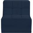 Meridian Furniture Relax Navy Velvet Armless Chair