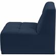 Meridian Furniture Relax Navy Velvet Armless Chair