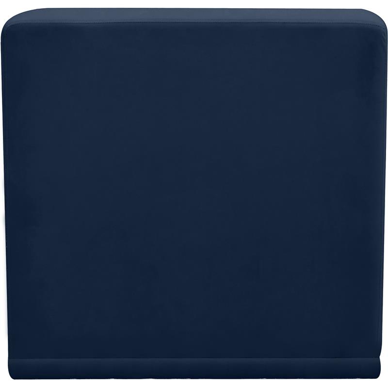 Meridian Furniture Relax Navy Velvet Armless Chair