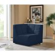 Meridian Furniture Relax Navy Velvet Corner Chair
