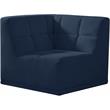 Meridian Furniture Relax Navy Velvet Corner Chair