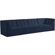 Meridian Furniture Relax Navy Velvet Modular Sofa