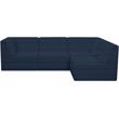 Meridian Furniture Relax Navy Velvet Modular Sectional