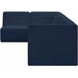 Meridian Furniture Relax Navy Velvet Modular Sectional