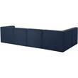 Meridian Furniture Relax Navy Velvet Modular Sectional