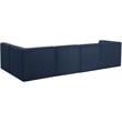 Meridian Furniture Relax Navy Velvet Modular Sectional
