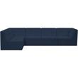 Meridian Furniture Relax Navy Velvet Modular Sectional