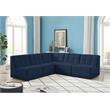 Meridian Furniture Relax Navy Velvet Modular Sectional